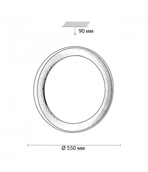 3031/EL TAN SN 055 Светильник пластик/белый/прозрачный LED 72Вт 3000-6500K D550 IP43 пульт ДУ/ LampSmart ASUNO-foto2