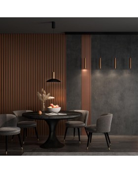 358986 OVER NT22 159 бронза светлая/черный Светильник светодиодный накладной, провод 2м IP20 LED 4000K 15W 220V ALBA-foto3