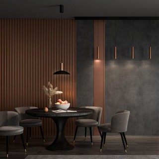 358986 OVER NT22 159 бронза светлая/черный Светильник светодиодный накладной, провод 2м IP20 LED 4000K 15W 220V ALBA-foto3