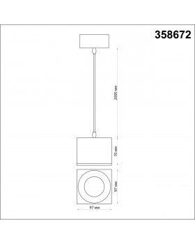 358672 OVER NT21 189 золото Светильник накладной светодиодный, провод 2м IP20 LED 4000К 12W 220V PATERA-foto2