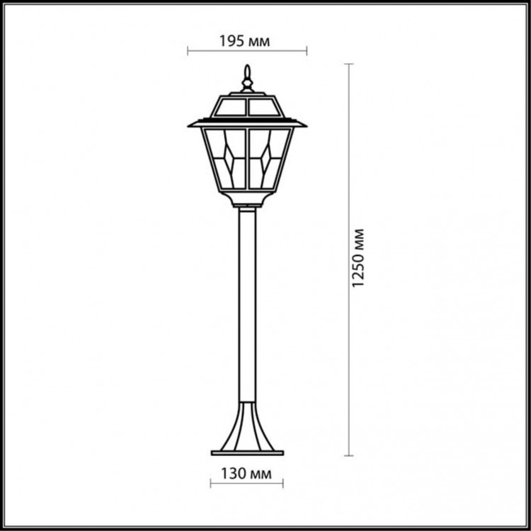 2318/1F NATURE ODL12 593 бронза Уличный светильник 120см IP44 E27 60W 220V OUTER