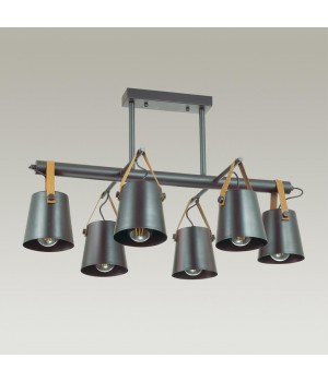 3641/6C LOFTI LN18 167 матовый черный Люстра потолочная E27 6*60W 220V TRISTEN-foto3