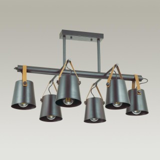 3641/6C LOFTI LN18 167 матовый черный Люстра потолочная E27 6*60W 220V TRISTEN-foto3