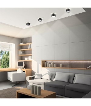 358354 OVER NT20 193 черный Светильник накладной IP20 LED 18W вниз/6W вверх 85-265V 4000K ORO-foto4