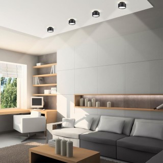 358354 OVER NT20 193 черный Светильник накладной IP20 LED 18W вниз/6W вверх 85-265V 4000K ORO-foto4