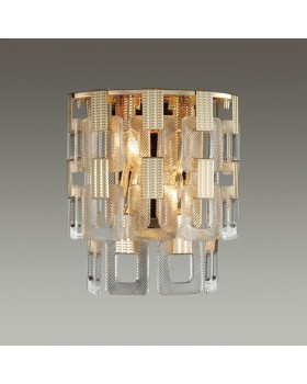 4989/2W HALL ODL22 389 золотой/стекло Бра E14 2*40W BUCKLE-foto4