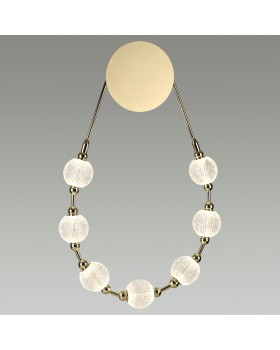 5008/25WL L-VISION ODL23 421 золотой/прозрачный/металл/акрил Бра LED 25W 4000K 1555Лм CRYSTAL-foto3