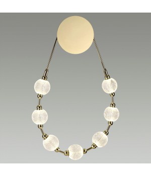 5008/25WL L-VISION ODL23 421 золотой/прозрачный/металл/акрил Бра LED 25W 4000K 1555Лм CRYSTAL-foto3