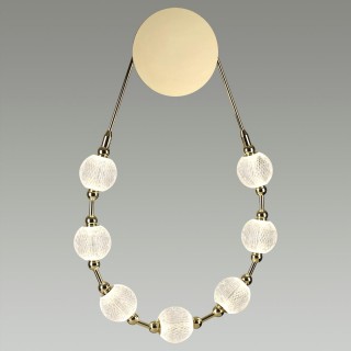 5008/25WL L-VISION ODL23 421 золотой/прозрачный/металл/акрил Бра LED 25W 4000K 1555Лм CRYSTAL-foto3