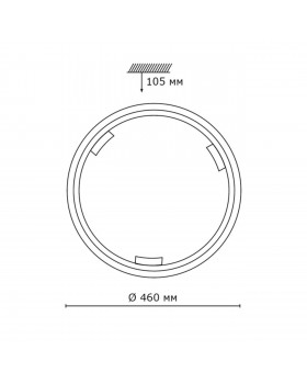 260 GL-WOOD SN 109 Светильник стекло/белое/темный орех E27 2*100Вт D460 GRECA WOOD-foto2