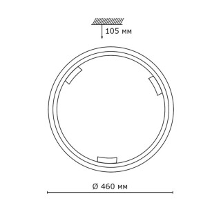 260 GL-WOOD SN 109 Светильник стекло/белое/темный орех E27 2*100Вт D460 GRECA WOOD-foto2