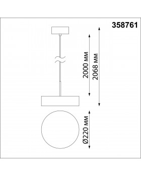 358761 OVER NT21 184 белый Светильник накладной светодиодный, длина провода 2м IP20 LED 30W 4000K 2600Лм 100-265V PROMETA-foto2