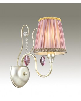 3393/1W CLASSIC ODL17 499 мат.золото/серебр.патина/хрусталь Бра E14 40W 220V GAELLORI-foto4