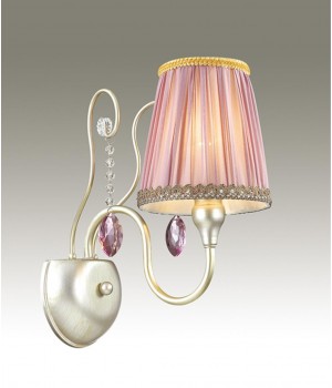 3393/1W CLASSIC ODL17 499 мат.золото/серебр.патина/хрусталь Бра E14 40W 220V GAELLORI-foto4