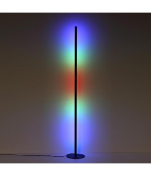 4335/32FL HIGHTECH ODL23 117 черный/акрил Напольный светильник RGBW управляемый с пульта, приложения Tuya, встроенный микрофон IP20 LED 32W 3000K FILL-foto3