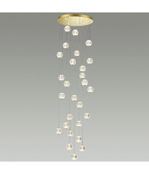 5008/120L L-VISION ODL23 417 золотой/прозрачный/металл/акрил Люстра каскадная LED 120W 4000K 6600Лм CRYSTAL-foto3