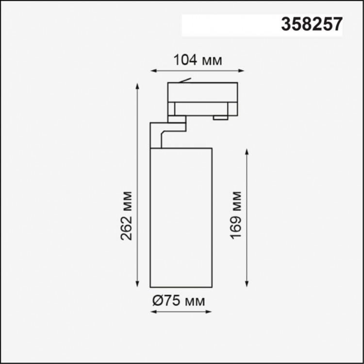 358257 PORT NT19 126 белый Трехфазный трековый светодиодный светильник IP20 LED 30W 220-240V HELIX