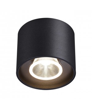 358792 OVER NT21 185 черный Светильник накладной светодиодный IP20 LED 15W 4000K 1600Лм 110-265V BIND-foto4