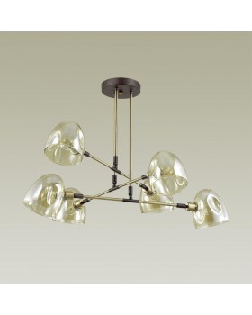 4434/6C MODERNI LN20 171 коричневый, латунь, стекло Люстра потолочная E14 6*40W 220V NOAH-foto4