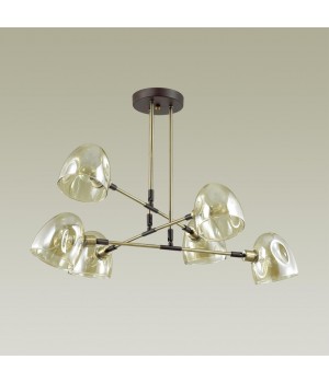 4434/6C MODERNI LN20 171 коричневый, латунь, стекло Люстра потолочная E14 6*40W 220V NOAH-foto4