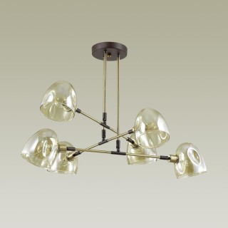 4434/6C MODERNI LN20 171 коричневый, латунь, стекло Люстра потолочная E14 6*40W 220V NOAH-foto4