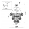 5015/88L L-VISION ODL23 427 золотой/прозрачный металл/хрусталь Люстра LED 88W 4000K 10200Лм VEKIA