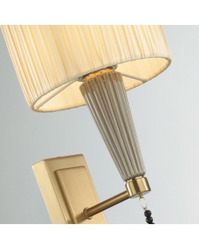 5403/1W CLASSIC ODL_EX23 33 бронзовый/светло-коричневый/кремовый металл/керамика/ткань Бра E14 1*40W LATTE-foto7