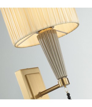 5403/1W CLASSIC ODL_EX23 33 бронзовый/светло-коричневый/кремовый металл/керамика/ткань Бра E14 1*40W LATTE-foto7