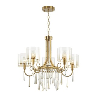 4886/5 HALL ODL_EX23 41 бронзовый/янтарн./металл/стекло Люстра E14 5*40W NICOLE-foto5