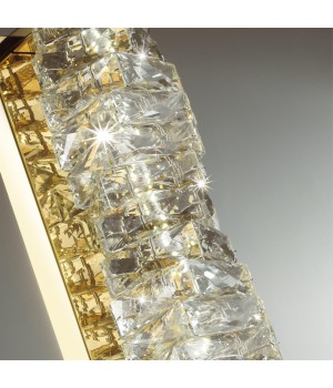 4999/10WL HALL ODL23 433 золотой/прозрачный/металл/хрусталь Бра LED 10W 4000K STRAZA-foto5