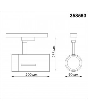 358593 PORT NT21 087 черный Светильник трековый однофазный трехжильный IP20 LED 4000K 30W 175-245V DEP-foto2