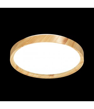 3019/DL TAN SN 063 Светильник пластик/белый/под дерево LED 48Вт 3000-6500 D390 IP43 пульт ДУ/ LampSmart WOODI-foto4