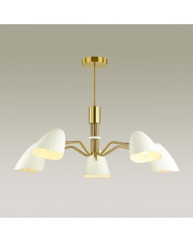 4540/5C MODERNI LN21 132 латунь, белый Люстра потолочная E14 5*40W 220V MADISON-foto3