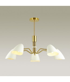 4540/5C MODERNI LN21 132 латунь, белый Люстра потолочная E14 5*40W 220V MADISON-foto3