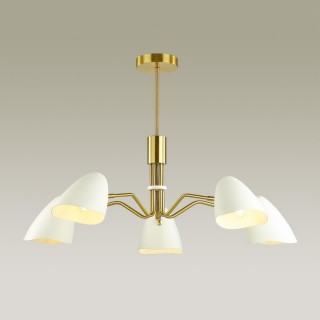4540/5C MODERNI LN21 132 латунь, белый Люстра потолочная E14 5*40W 220V MADISON-foto3