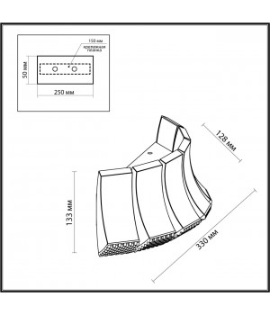 4994/12WL L-VISION ODL23 373 золотой/металл/акрил Бра LED 12W 3000K ASTURO-foto2