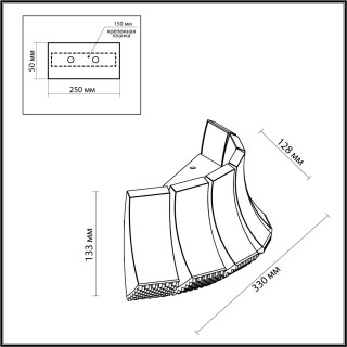 4994/12WL L-VISION ODL23 373 золотой/металл/акрил Бра LED 12W 3000K ASTURO-foto2