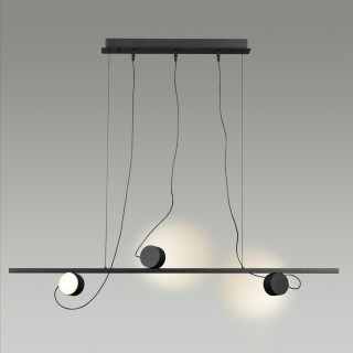 6600/21L HIGHTECH ODL23 229 черный/металл Подвесной светильник IP20 LED 21W 1590Лм плафоны на магните 3000K NERA-foto3