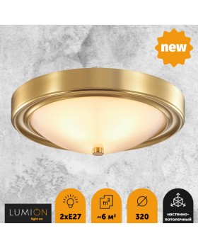 5259/2C VINTAGE LN23 222 латунь Настенно-потолочный светильник E27 2*60W 220V NINA-foto4
