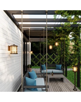 2286/1A NATURE ODL12 591 патина коричневый Уличный светильник 126см IP44 E27 100W 220V LAGRA-foto3