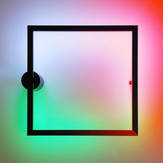 4385/18WL HIGHTECH ODL23 121 черный/металл Настенный светильник IP20 RGB динамическая подсветка ПДУ в комплекте LED 18W 3000K OMEN-foto3