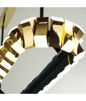 4993/90LA L-VISION ODL23 373 золотой/черный/металл/акрил Люстра LED 90W 3000K ASTURO-foto6