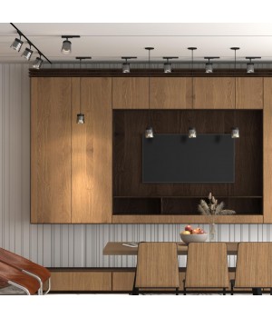 358649 PORT NT21 088 корпус черный/плафон дымчатый Светильник трековый однофазный трехжильный IP20 LED 4000K 20W 175-245V ARTIK-foto3