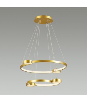 5247/79L LEDIO LN23 матовое золото Светильник подвесной диммир. с ДУ LED 79W 4088Лм 220V SHERIDAN-foto3