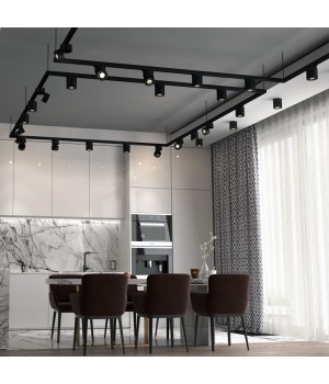 358777 PORT NT21 093 черный Светильник трековый однофазный трехжильный IP20 LED 15W 4000K 1300Лм 100-265V GRODA-foto3