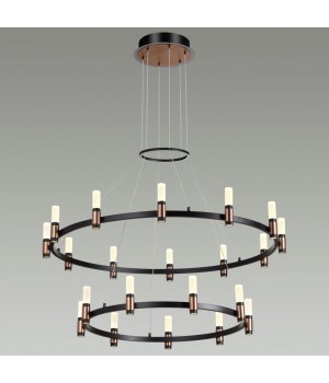 5009/98L L-VISION ODL23 387 матовый черный/ ант.бронза/белый/металл/акрил Люстра LED 98W 4000K 2500Лм CANDEL-foto3