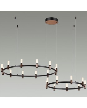 5009/98LA L-VISION ODL23 385 матовый черный/ ант.бронза/белый/металл/акрил Люстра LED 98W 4000K 2500Лм CANDEL-foto3