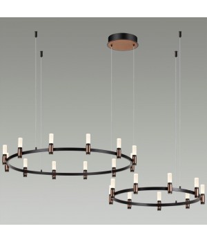 5009/98LA L-VISION ODL23 385 матовый черный/ ант.бронза/белый/металл/акрил Люстра LED 98W 4000K 2500Лм CANDEL-foto3