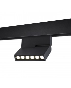 358628 SHINO NT21 051 черный Трековый низковольтный св-к диммируемый с ДУ, со сменой цв.температуры IP20 LED 3000~6500К 12W 48V FLUM-foto4
