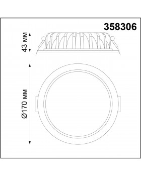358306 SPOT NT19 264 белый Встраиваемый св-к (драйвер в комплект не входит) IP44 LED 4000K 20W DRUM-foto2